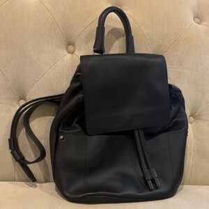 Kenneth Cole New York Black Leather Backpack